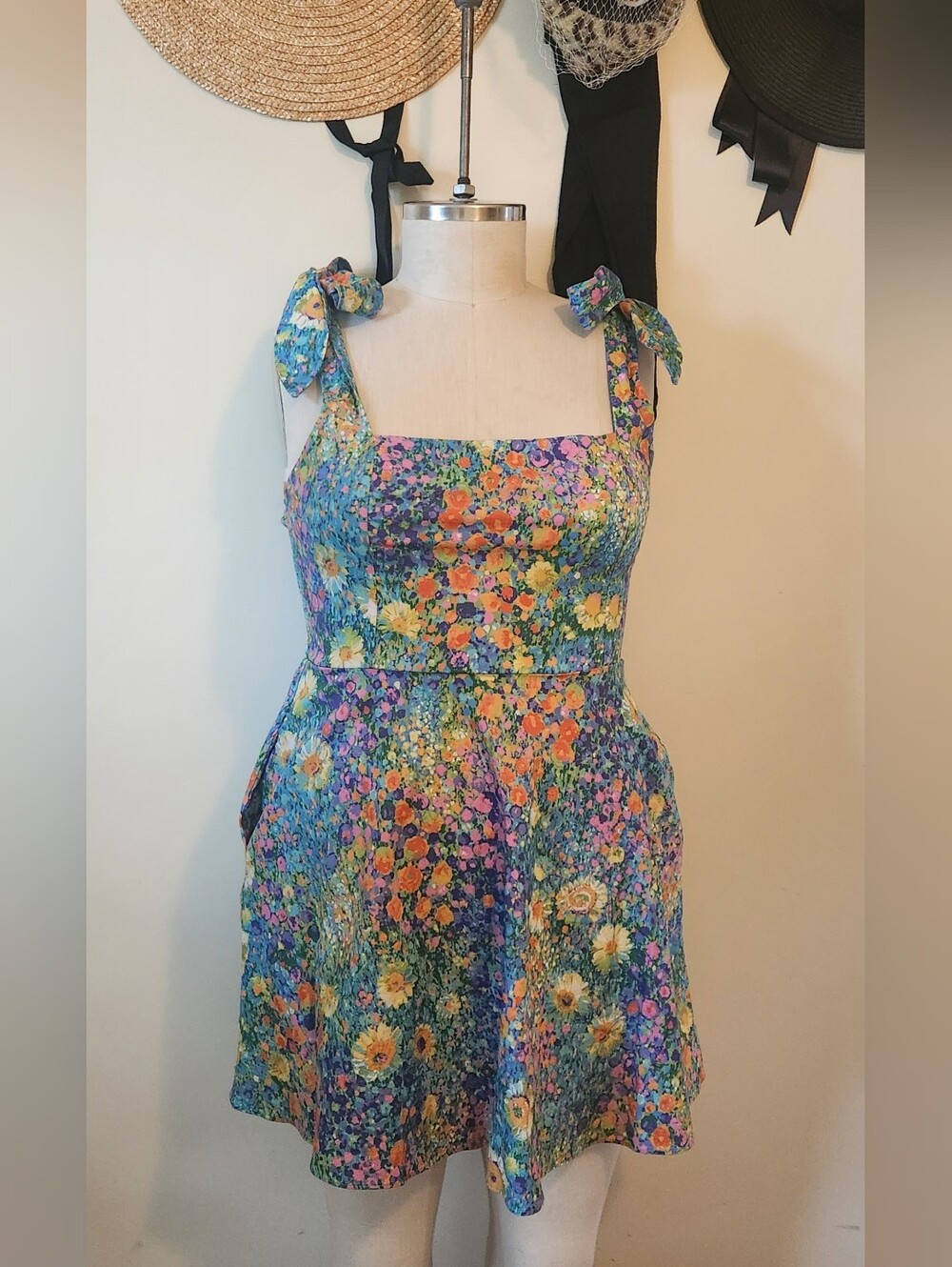 Show Me Your MUMU Multicolored Floral Claire Dress